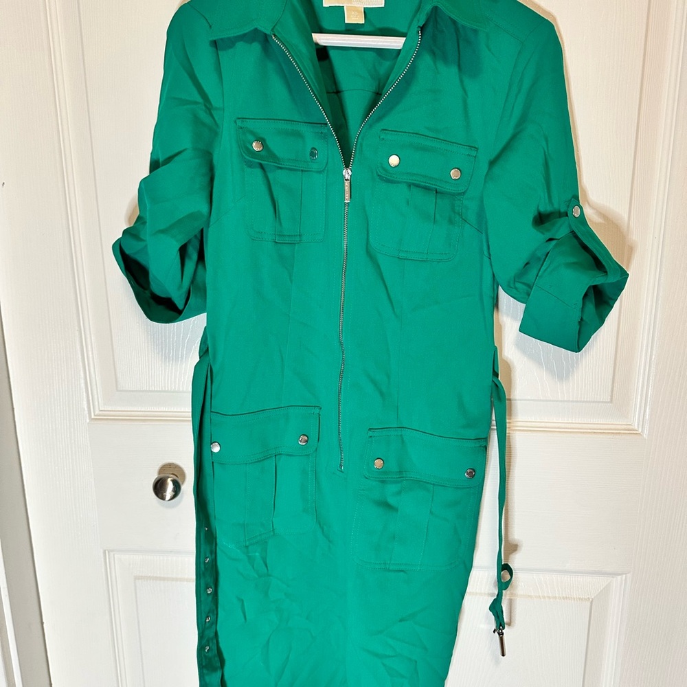 Michael Kors Vibrant Green Dress